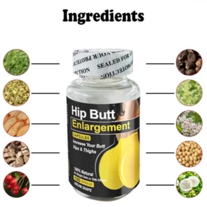 Hip Butt Enlargement Capsule  100% natural ingredients  enlarge and enhance breasts make buttocks smooth and beautiful improve buttocks lines increase elasticity and enhance buttocks curves 臀部胶囊