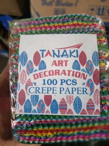 kertas CREPE potong  / PAPER craft warna warni untuk dekorasi pesta