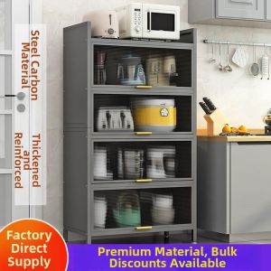 MEISITEKEKE | Carbon Steel Narrow Gap Storage Cabinet Shelving Unit