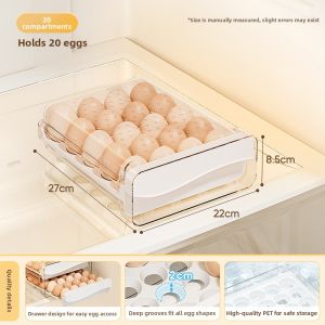 XIJIJIA | Refrigerator Drawer Egg Storage Organizer