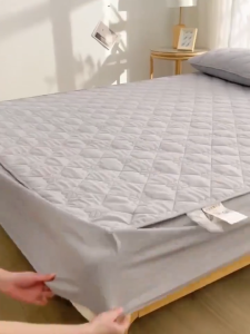 Waterproof Mattress Protector Cover Quilted Cotton Pad Bed Sheet Fitted Mattress Washable Fixed Mattress Protector Highly Elastic