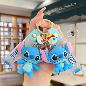 ขายส่งอะนิเมะ Disney พวงกุญแจ Mickey Mouse Minnie Lilo & Stitch การ์ตูนใหม่พวงกุญแจ Key CHAIN จี้รถของเล่นเด็กของขวัญ
