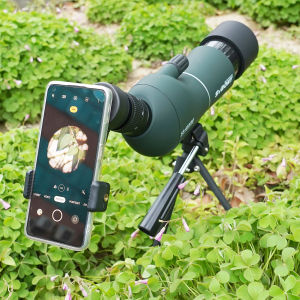 SVBONY SV28 Plus Spotting Scope with Tripod 15-45×50/25-75x70/20-60×80/20-60x60 with Phone Adapter and Tripod IPX4 Waterproof Twist-up Eyecup with Bag for Birding moon watching Wildlife Viewing