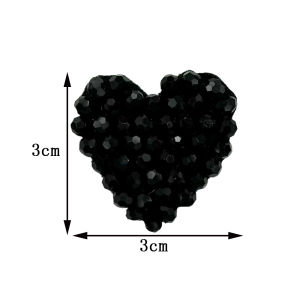 ปatches รูปหัวใจขนาดเล็ก DIY ทำมือ 3 ซม. อุปกรณ์ตกแต่งเสื้อผ้า รองเท้า หมวก กระเป๋า เครื่องประดับ อุปกรณ์เย็บผ้า