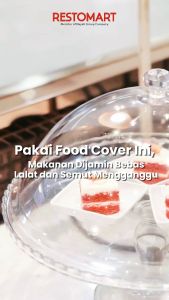 Serving Food Cover / Penutup Makanan 25.4 cm / PC Round Dish Cover (Transparant) 10" RESTOMART Polycarbonate (2038084)(F12)
