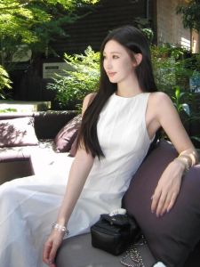 QFN | Elegant Slimming Sleeveless Dress White