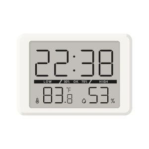 Ultra Thin Magnetic Alarm Clock Multifunctional LCD Electronic Digital Temperature Humidity Display Bedside Clock with Backlight