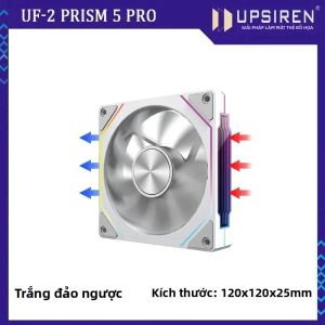 UPSIREN UF-2 PRISM 5 PRO 12cm ARGB RGB Máy Tính Khung Xe Quạt Làm Mát Yên Tĩnh Chế Độ Kép Lựa Chọn 9 Lưỡi Dao 12V Quạt