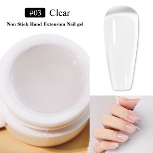 LIMEGIRL 15g Non-Stick Extension Gel UV Quick Build Solid Nail Extension Gel 3D Shaping Nail Art Solid Milky Jelly Hard Gel