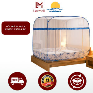 Màn Mùng Chụp Chống Muỗi Tự Bung Chất Liệu Lưới Nhỏ Cao Cấp - Size 1m2/1m3/1m6/1m8/2m/2m2 - Việt Nam - Bình Minh