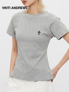 Petite Slim Fitted Round Neck Sporty T-Shirt