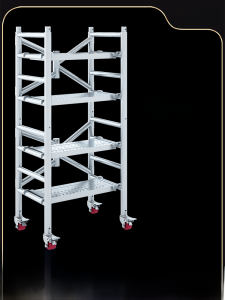 Thickened Folding Moving Platform Ladder Multi-Functional Home Decoration Construction Site Non-Slip Iron Material Stool