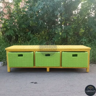 Lemari Tv Rotan Sintetis 3 Laci