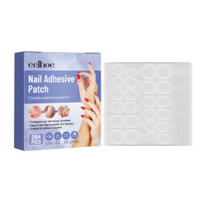 Eelhoe Invisible Ultra-Thin Gum Wear Double-Sided Rubber Wearing Glue Double-Sided Sticker Not Injured Nail Armor Accessory Nail Enhancement Tools Double-Side Glue Sticker Transparent Flexible Fake Nail Tips Adhesive Nail Glue Patch