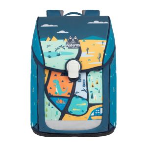 Masten Elementary School Student Backpack Large Capacity Dual Shoulder Bag Spine Protection Ultra Light for Boys Grades One to Three