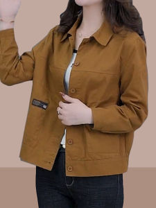 ฤดูใบไม้ผลิ ฤดูใบไม้ร่วง แฟชั่น หลากหลาย ชุดทํางานวัยรุ่นเอวสูงสไตล์ Miniature Wash ลำลอง เสื้อแจ็คเก็ต เสื้อแจ๊กเก็ตแบบสั้น