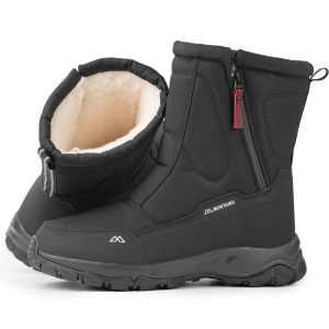 Wide boots Plus Size Womens Short boots Winter Snow Boots Lightweight Warm Faux Fur Lined Booties Waterproof Warm Winter Shoes