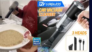 Cordless Car Vacuum Cleaner Wet Dry 120W Portable Small Wireless Vacuum Cleaner 6000PA Strong Suction Power Wet And Dry Use Suitable For House Car Office Sofa