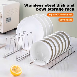 Bowl Plate Storage Rack Stainless Multilayer Kitchen Desktop Drain Shelves Tableware Drying Bracket Kitchen Organize Supplies