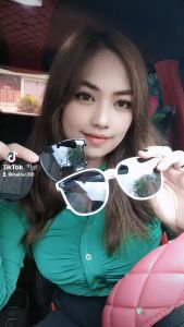 Kacamata Hitam Wanita Pria Optik Anti Sunglass Sunglasses Eyewear KUV Frame Antiradiasi Vintage Retro Korea