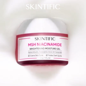 SKINTIFIC MSH Niacinamide Brightening Moisture Gel Alpha Arbutin Tranexamic Acid 5X Ceramide Even Skin Tone Fade Dark Spots Non-Greasy Lightweight Hydrating Gel Cream For Dull Pigmented Skin