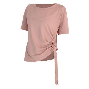 Womens Loose Sporty T-Shirt Quick Dry Breathable Training Yoga Fitness Clothing Pilates Cover up Short Sleeve