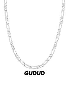 GUDUD | Men Pure Silver Simple Chain Necklace