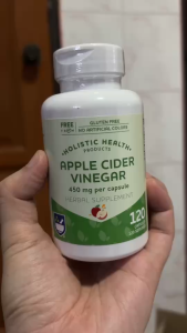 🍎🇺🇸🇺🇸🇺🇸พร้อมส่ง แอปเปิ้ลไซเดอร์แคปซูล Apple cider 450 mg 120 แคปซูล CAPSULES ยี่ห้อ RITE AID