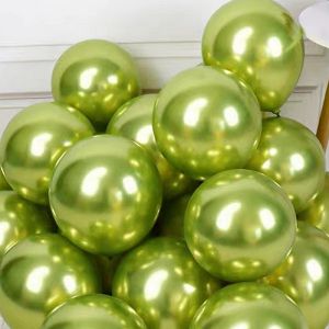 12-Inch Metallic Balloon Thickened Pearlescent Chrome Alloy Birthday Party Wedding Photo Decoration Venue