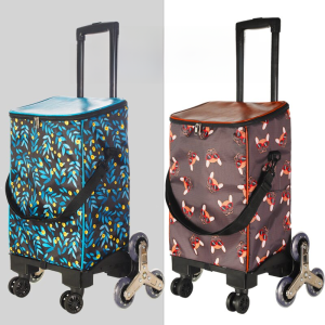 Foldable Portable Shopping Cart Elderly Household Essential Vegetable Buying Small Pulling Cart Climbing Stairs Hand Push Cart