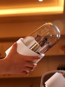 Kosmetik Penyimpanan Kuas Kosmetik/ Rak Organizer Multifungsi / Tempat Kuas Make Up Putar Tempat Alat Tulis Make Up Brush Storage Rotaring Brush Holder