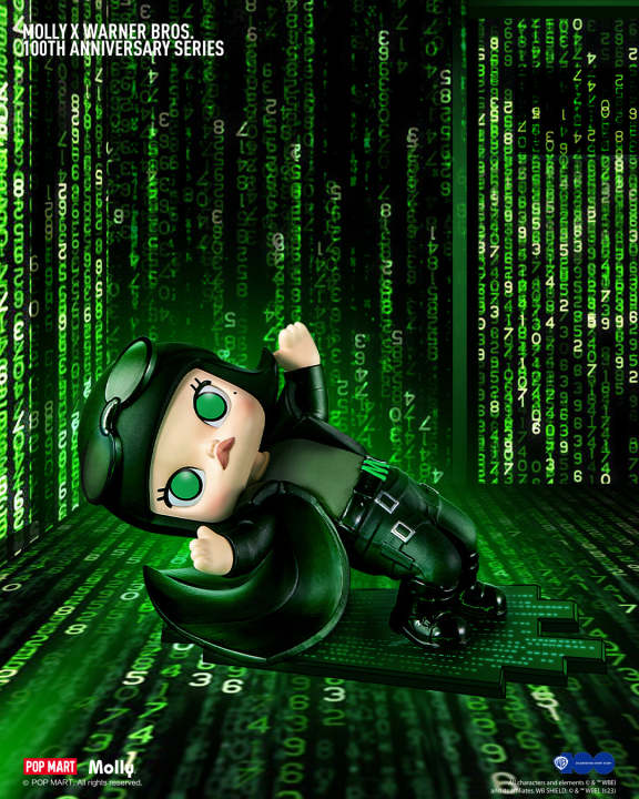 POPMART MOLLY Warner Bros シークレット マトリックス MOLLY Warner Bros 100th Anniversary Series secret The Matrix