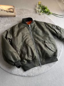 Xanvas | Retro Military Green Bomber Jacket