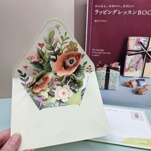 3D Cat Flower Birthday Greeting Card Cute Japanese Style for Girlfriend Friend Holiday Festival Wish Card with Envelope