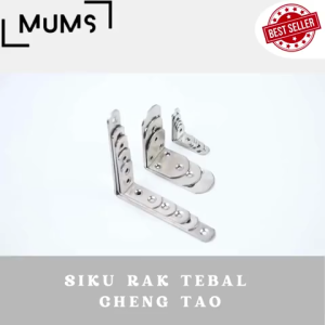 Plat Siku Rak Ambalan 4" Inch Set 4 Pcs / Siku Rak L Bracket Oval Penyangga Meja Kursi Lemari Tv Besi Stainless 10cm x 10cm Siku Rak Verseng Breket Braket Dinding Tembok 100mm x 100mm