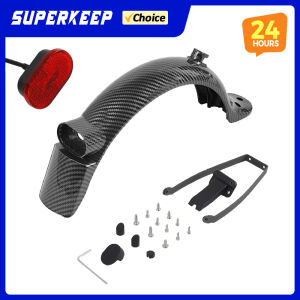 Tire Splash Carbon Fiber Fender Guard Bracket for Xiaomi Mi3 Pro Pro 2 E-Scooter Durable Rear Mudguard Taillight Repair Parts
