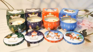 CHRISTMAS SCENTED CANDLE SOUVENIR FRAGRANCE SCENTED CANDLE WINTER CANDLES GIFT REGALO