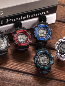 Mens Luminous Waterproof G Student Sports Cool Trendy Electronic SHOCK Watch Multi-Function Alarm Clock Childrens Watch