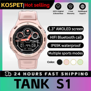 KOSPET TANK S1 Smartwatch Women AMOLED AOD 5ATM Waterproof Smartwatches Bluetooth Call Fitness Tracker Ultra Smart Watch