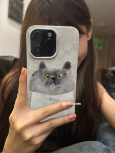 Artistic L925 Cat Face Phone Case for  15 pro 16 14 plus Anti-Fall 13 pro Max 12 Unique Design Non-Repeating Soft Shell 15 pro Outer Shell
