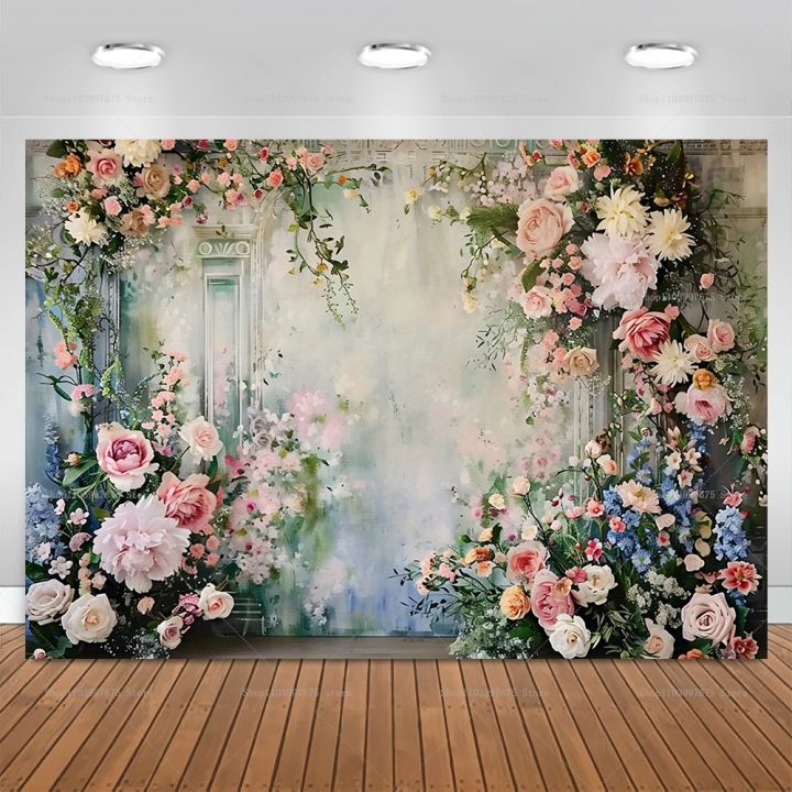 Spring Props Spring Flowers Backdrop Floral Butterfly Wedding Baby Shower Girls ...