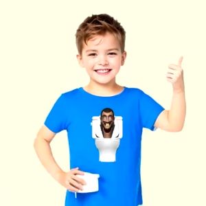 JOY Kaos Anak Anak Usia 1-7 Tahun Lengan Pendek Motif Labubu Cafe