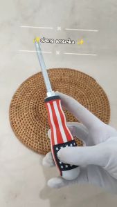 Obeng Amerika Bolak Balik Kembang Pipih Plus Minus / Min Plus 2in1 Screwdriver Peralatan Genggam