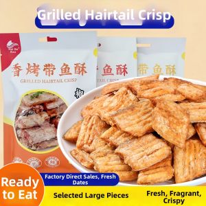 Crispy Non-Fried Ready-to-Eat Baked Hairtail Fish Snack