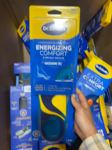 Lót giày massage gel Dr. Scholl’s Energizing Comfort Giảm mỏi chân hỗ trợ vòm giảm sốc nam và nữ