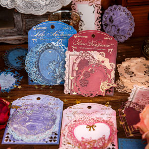 Nhãn Giấy Trang Trí Bìa Mềm Nghệ Thuật Ins Cổ Điển Ophelias Poem Page Rộng Nhiều Lớp Có Thể Cắt Được Chất Liệu Giấy Nghệ Thuật