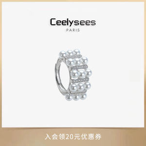 Ceelysees Fashionable Vintage Crystal Pearl Ring Three Rows Elegant Luxury Personality Jewelry Original Design Fresh out