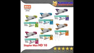 Stapler Max HD 10 / Mesin Staples Tangan HD10 / Alat Strapler Hecter Kertas HD-10 Kecil isi No 10