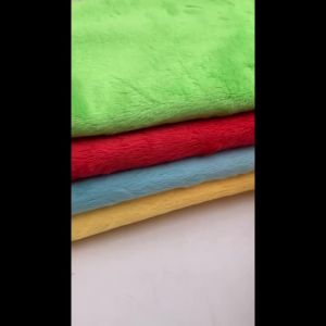 5mm Short Plush 4-Piece Set of Soft and Fluffy Plush Fabric Used for DIY Sewing Craft Doll Clothes with a Free Gift of Handmad