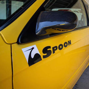 Spoon Modified Car Stickers Fit Gk5 GR9 FD2 Rearview Mirror Fender Rear Window Decals Stickers